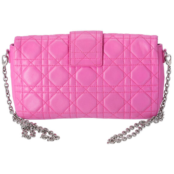 Christian Dior Miss Dior Promenade Wallet Crossbody Pink Lambskin - Picture 2 of 6